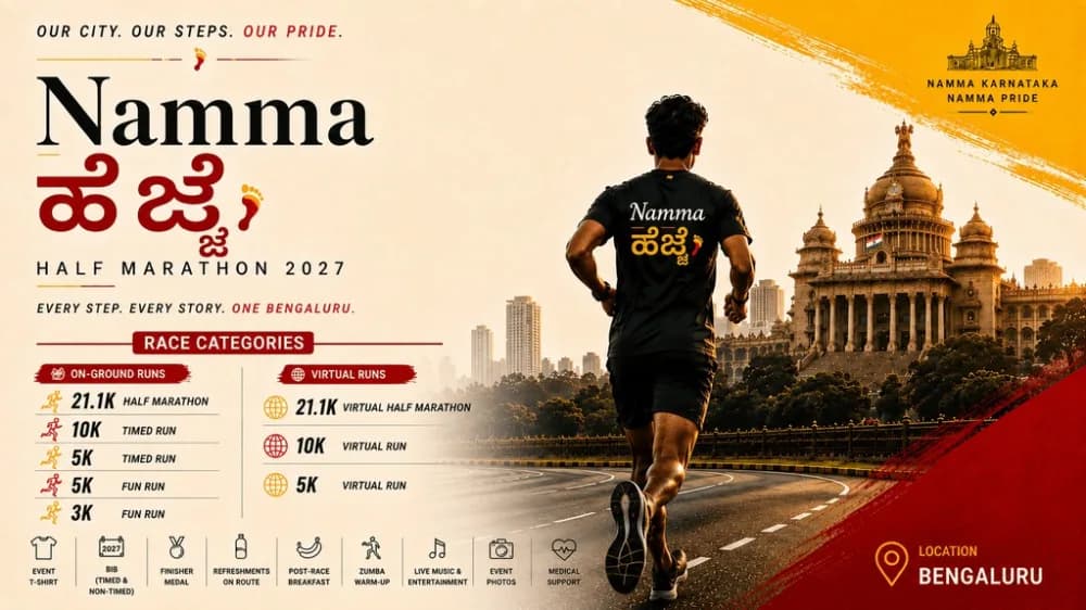 Namma Hejje Bengaluru Half Marathon 2027 - 1st Edition
